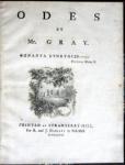 Thomas GRAY Odes